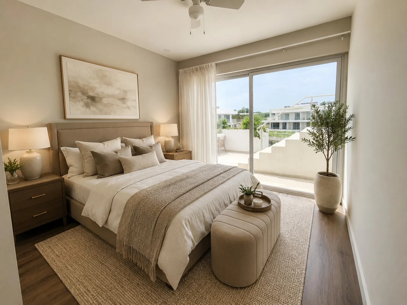 Private bedroom atmosphere